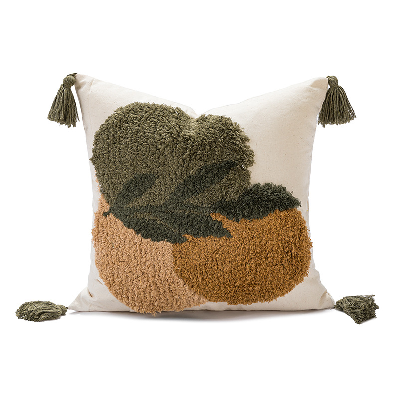 Embroidered Decor Pillow Cover Cushion Case Boho Tassel Pillowcase Nordic Living Room