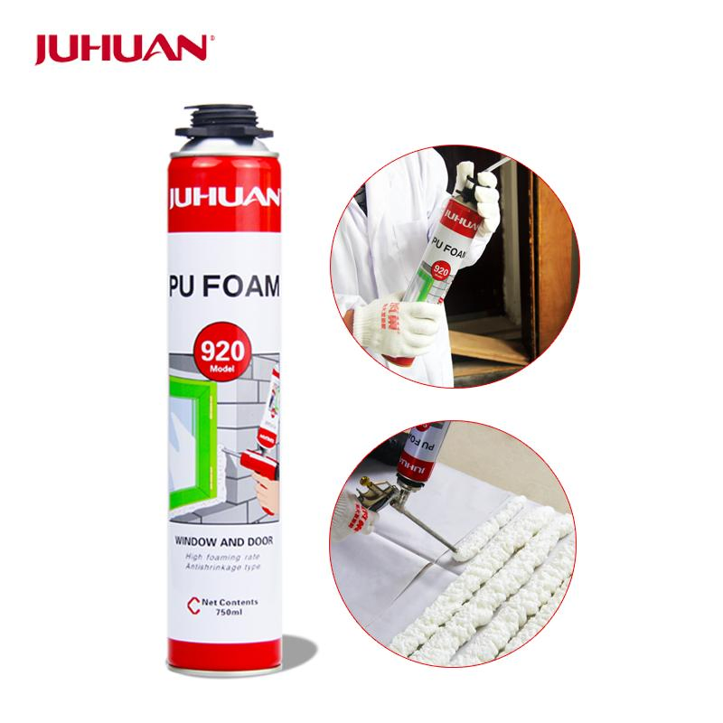 Juhuan OEM Spray PU Foam Sealant for Wall Making
