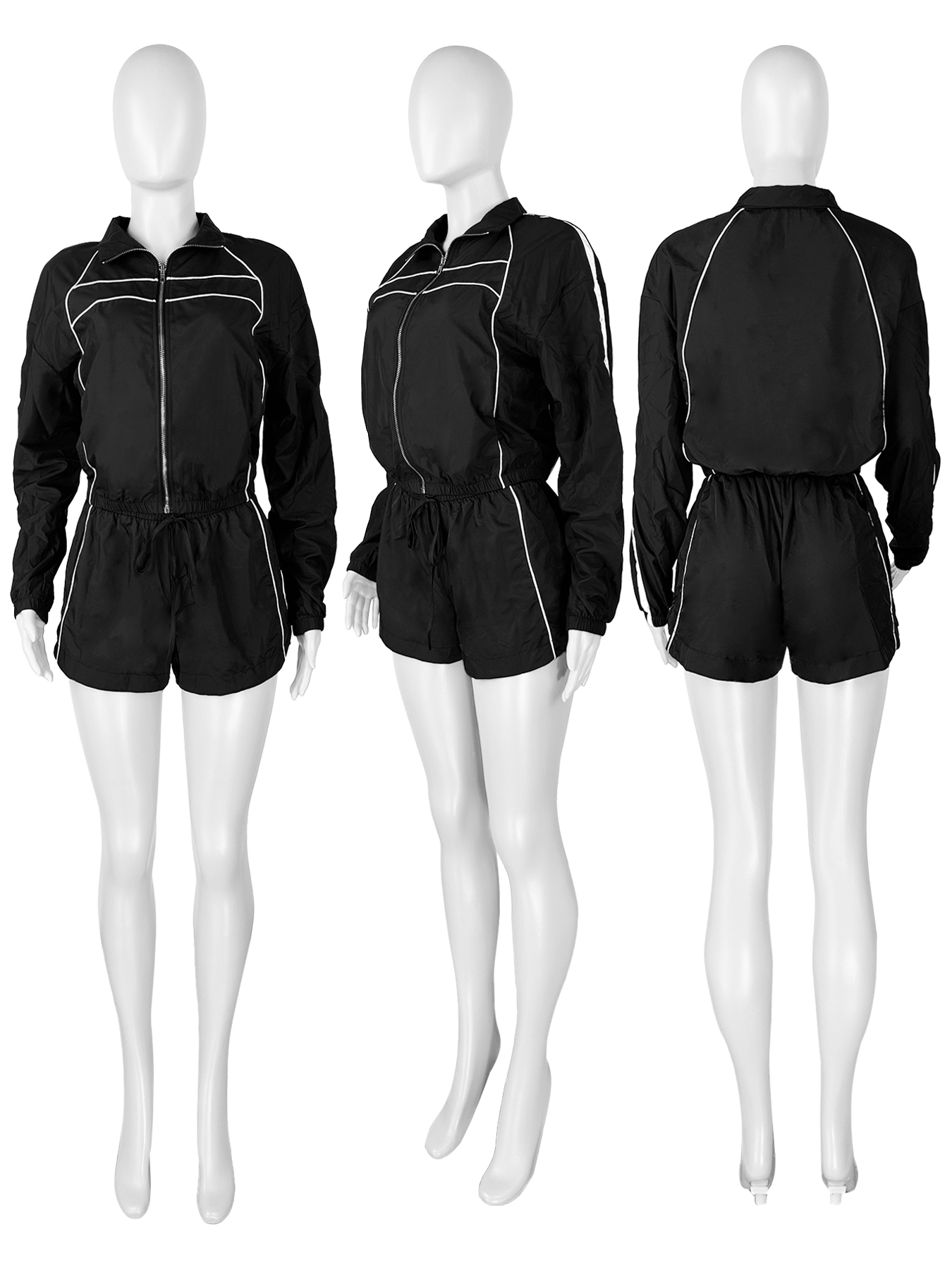 Костюм спортивный женский летний куртка и шорты для бега