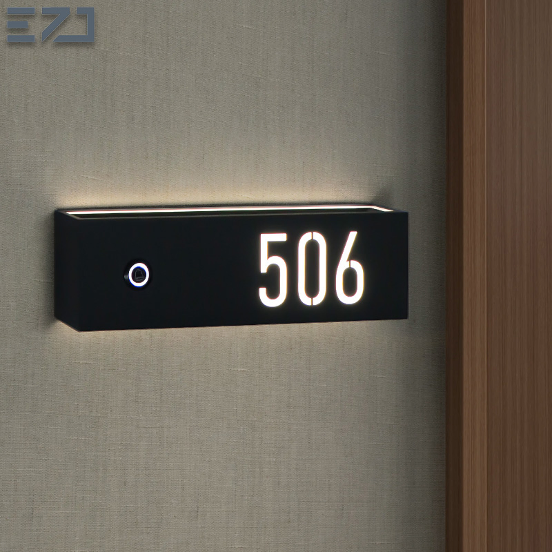 Ezd Cheap Price Drop Shipping Wholesale Luminous House Room Door Number Signages