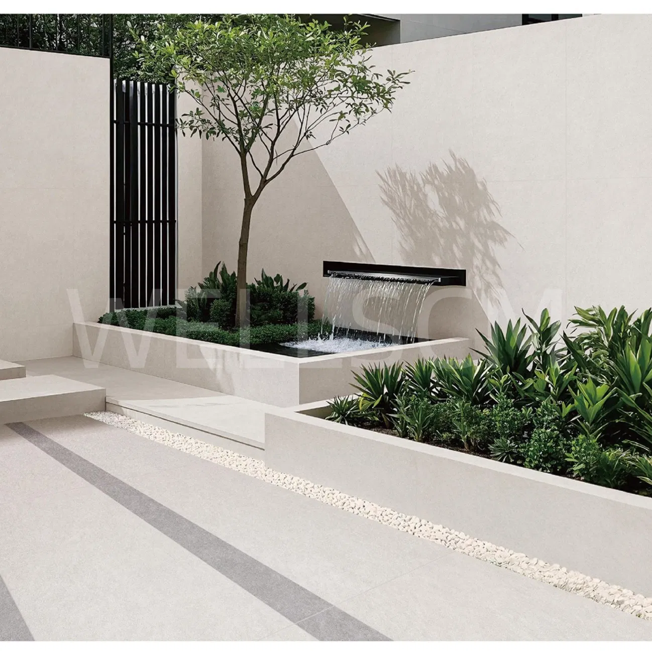 Building Materials Natural Stone Outdoor Parking Tiles Garden Paving Tiles 60X60 20mm Anti-Slip Full Body Tiles for Floor