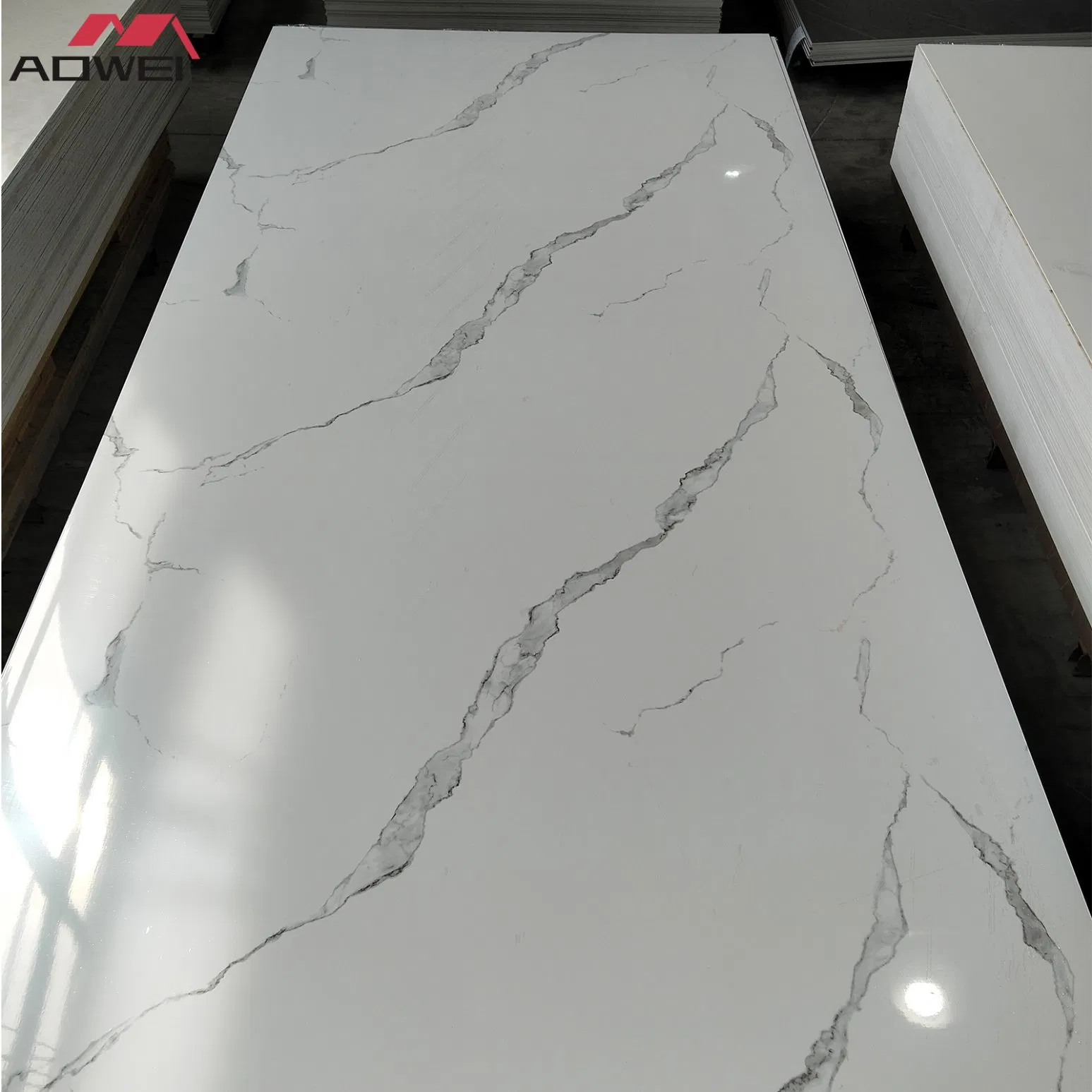 4*8 FT Building Material Waterproof Decorative 3D PVC Marble Sheet Wall Panel