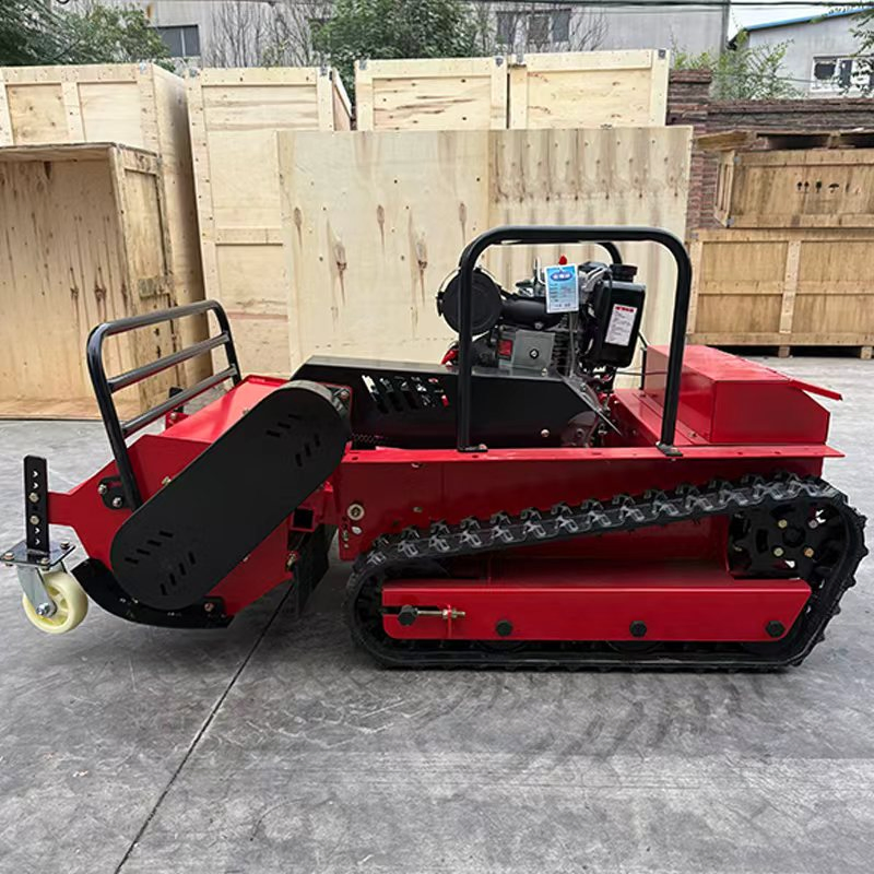 Бензиновый робот-газонокосилка с пультом ДУ