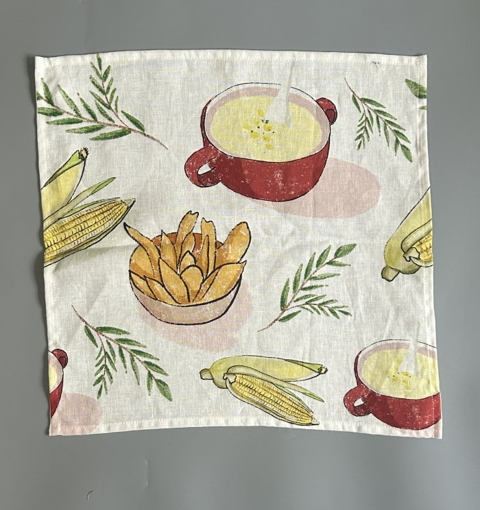 Hot Sale Custom Digital Printed Linen Napkins