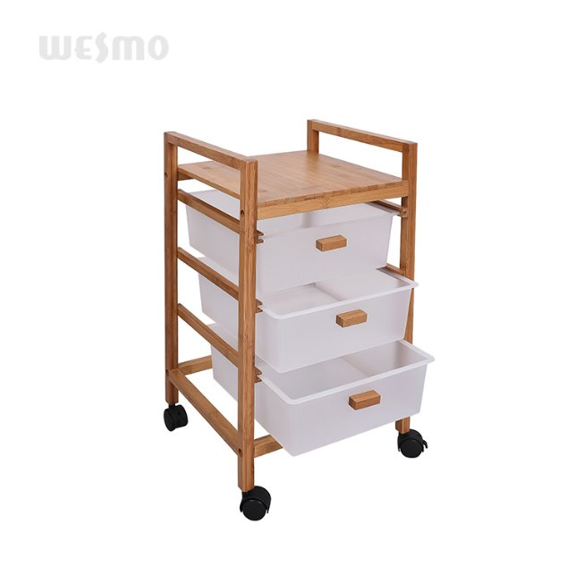 Bamboo Wood Hotel Bathroom Towel Storage Rack