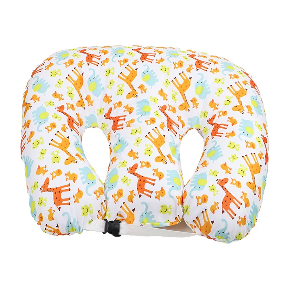 Stock Design 100% Cotton Allover Printing Breastfeeding Twin Nursing Pillow Positioner