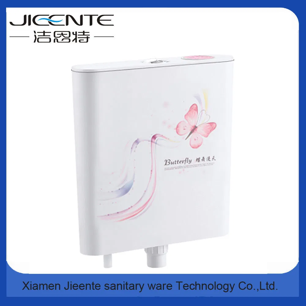 Thin Plastic Cistern White Color Dual Flush