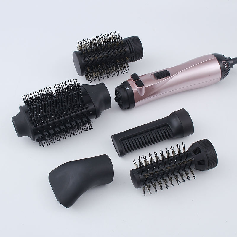 6-1 Straightener Blow Professional Hair Styler Electric Hair Hot Air Brush