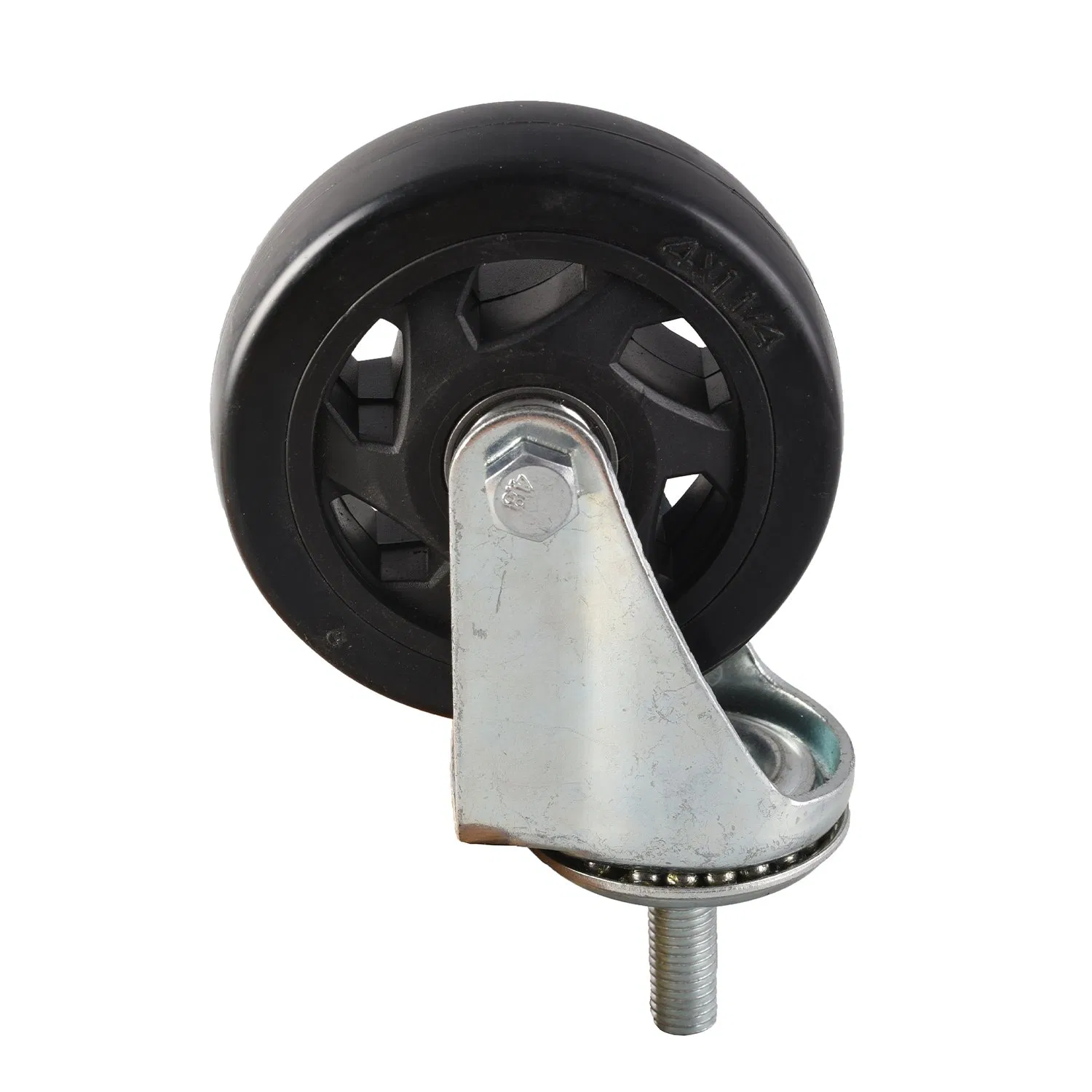 M13-N Medium Duty Type Fixed Swivel PU Caster Wheel