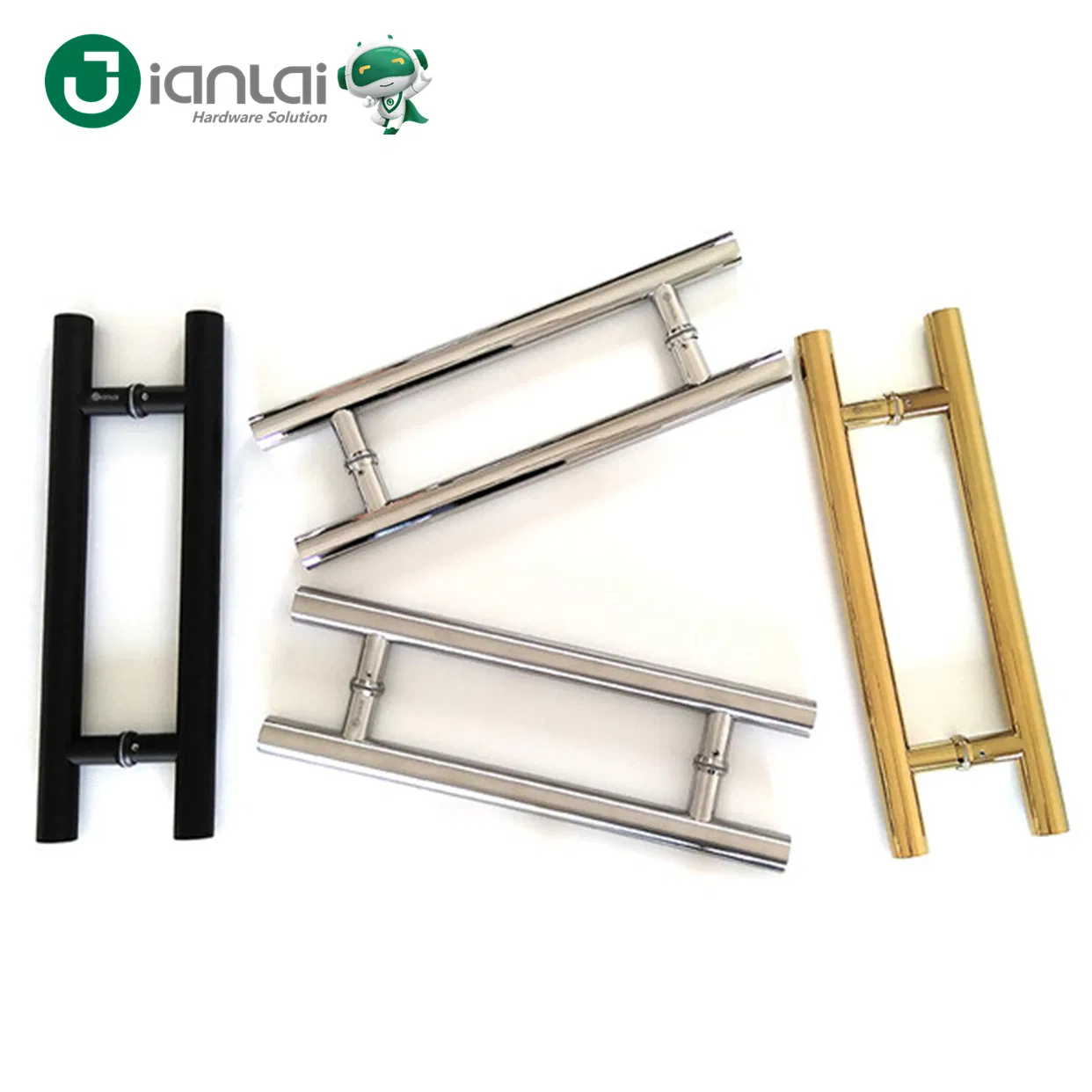Double Sided H Shape Sliding Door Handle Heavy Duty Swing Door Handle