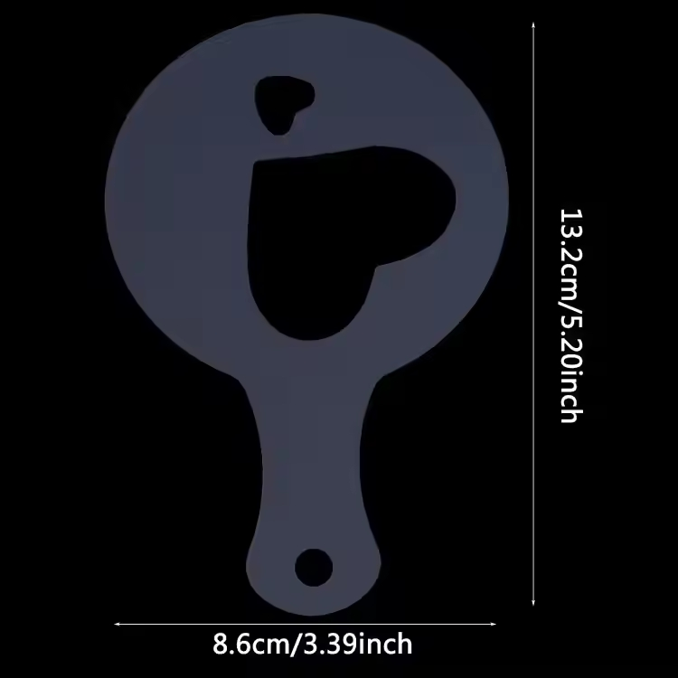 16 PCS Set Plastic Cake Stencil Decorating Coffee Stencils Easy-Clean Art Tool