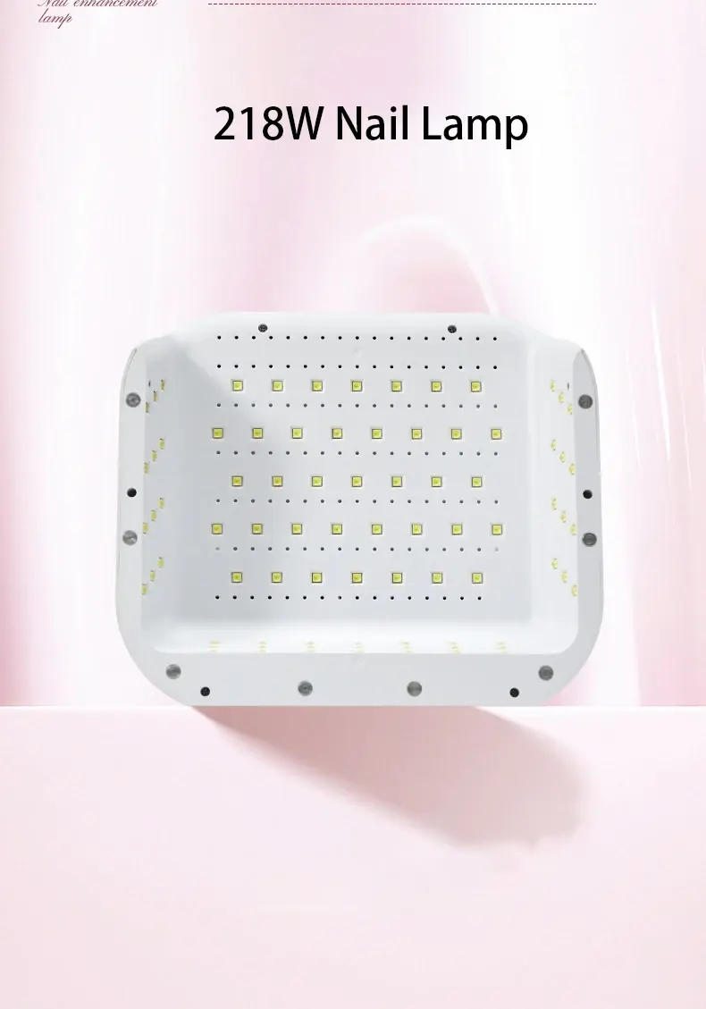 New X60 218W Professional Rechargeable UV LED Nail Lamp Nail Dryer with Dual Displays Detachable Hand Pillow