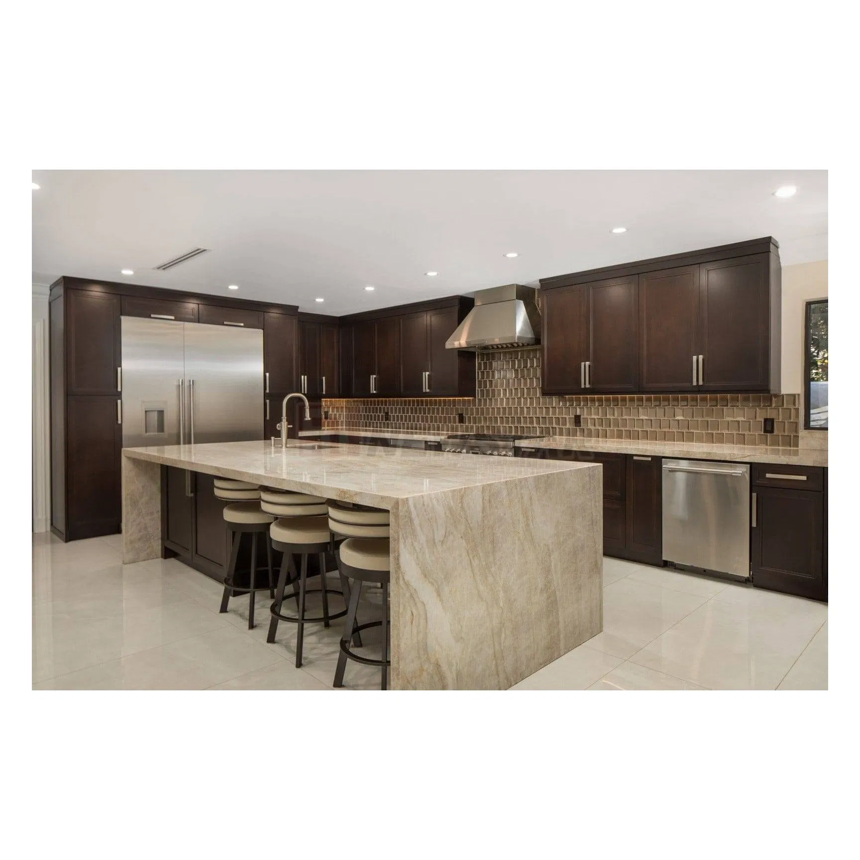 Newstar Slab Kitchen Counter Tops Bathroom Vanity Marble Table Tops Natural Taj Mahal Quartz Kitchen Worktop Countertop