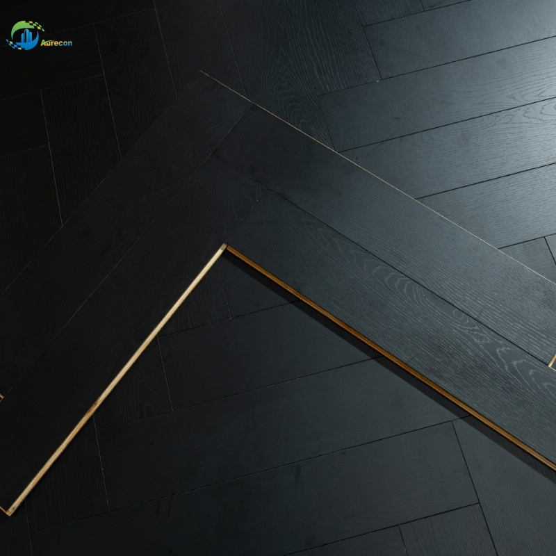 Easy Install Premium Durable 3-Layer Engineered Herringbone Parquet Wood Planks Flooring