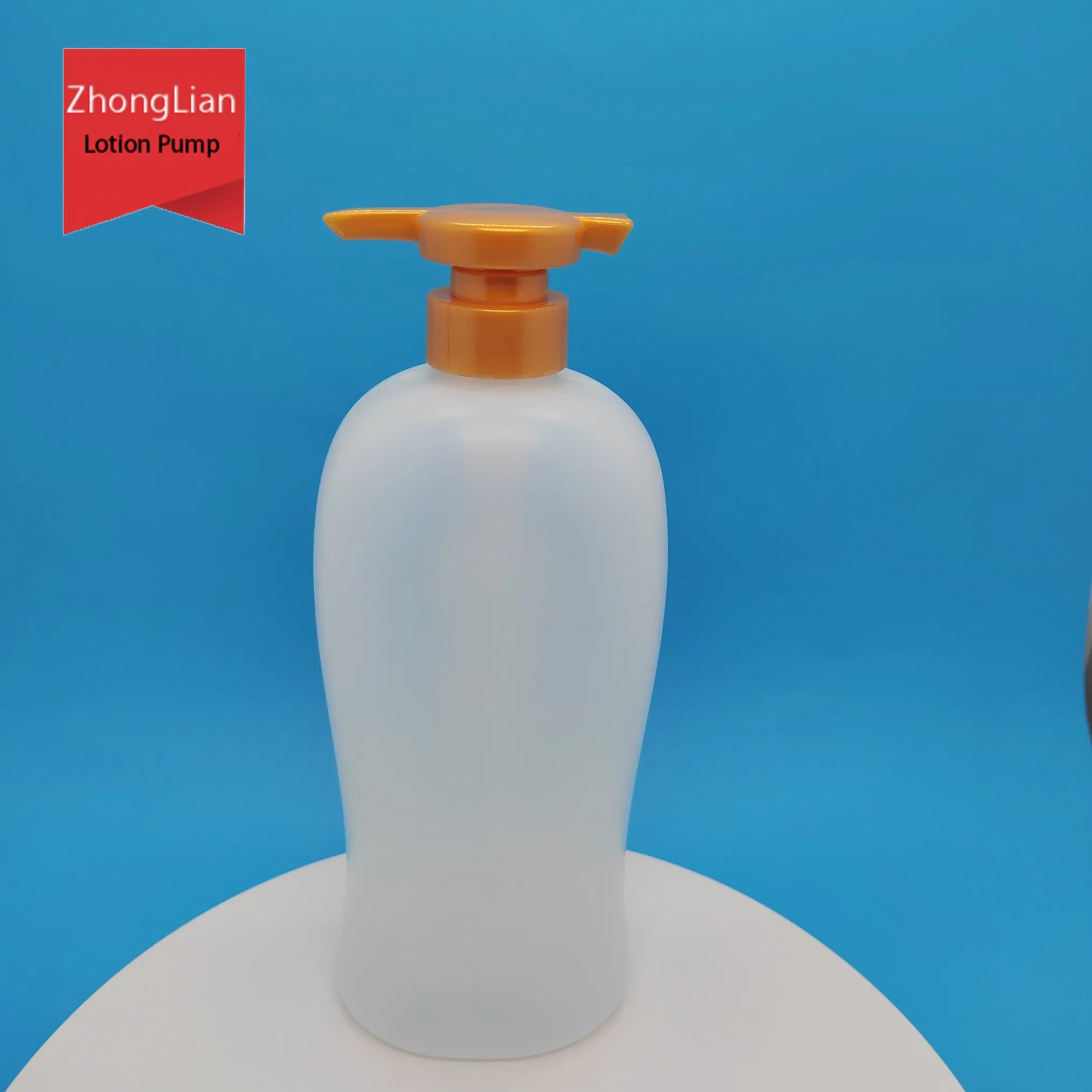 Custom Shining Gold 28/410 33/410 Output 4ml Plastic Lotion Pump for Shampoo Bottles