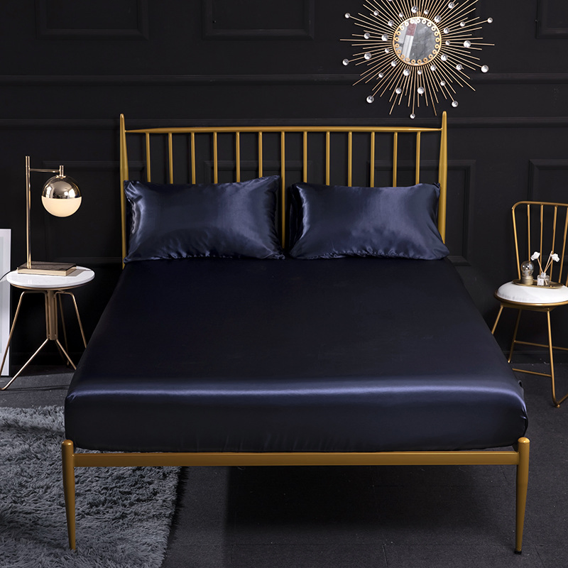 Us UK Size Simulated Silk Bedspreads Mattress Protectors Pillowcases Multicolor Available