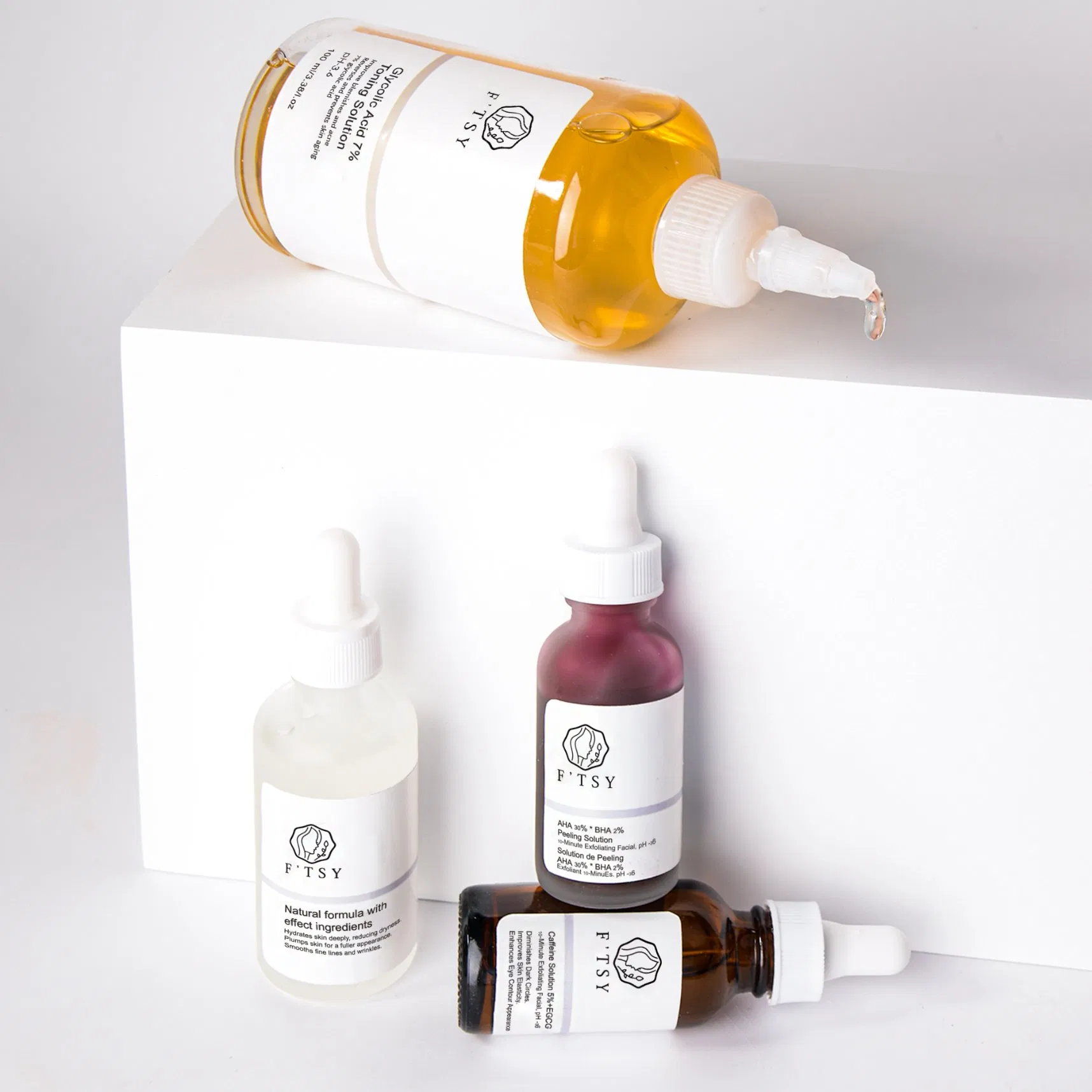 Exfoliating Aha 30% BHA 2% Peeling Solution Anti Acne Serum Polypeptide Anti Aging Caffeine Essence