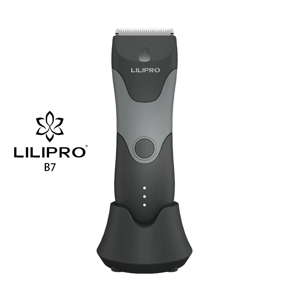 Waterproof Grooming Trimmer Lilipro B7 for Men's Whole Body Hair Cutting Skinsafe Blades