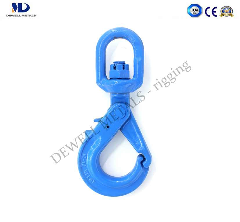 Hight Tension G100 and G80 Drop Forged Alloy Steel Lifting Safety Hook