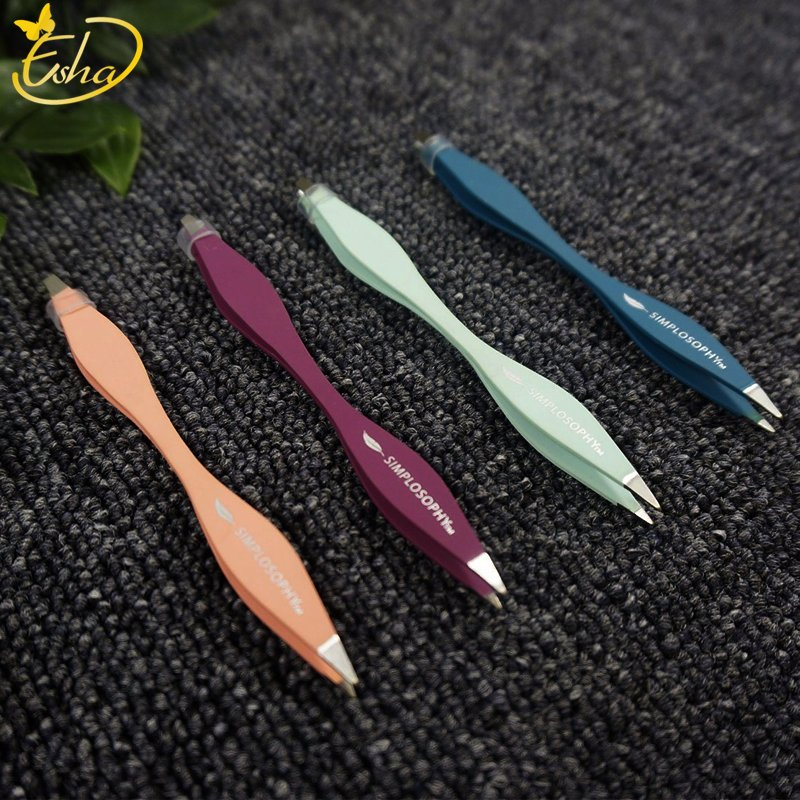 Two Tips Side Eyebrow Tweezer Eyebrow Tweezers with Color Printing
