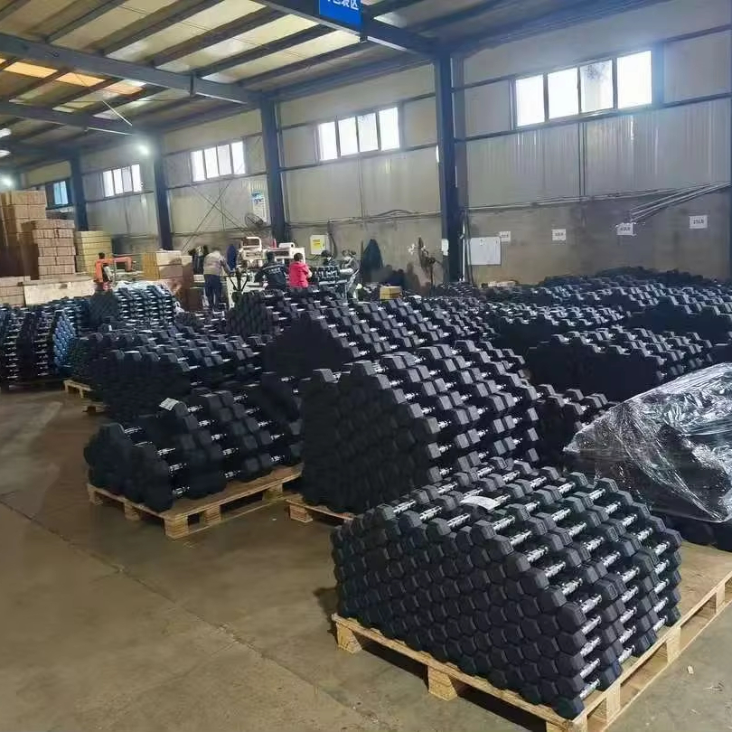 Гантели чугунные шестигранные набор 5-50 кг для дома