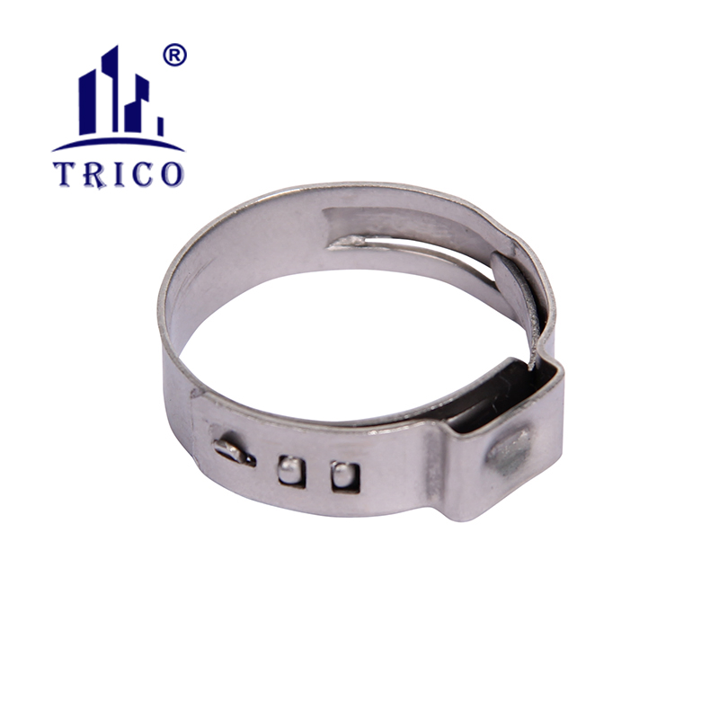 Хомут стальной одноухий 304 для шлангов и труб