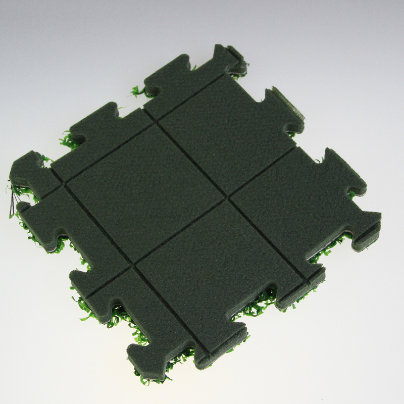 Interlocking Outdoor Decorative Artificial Grass Tile