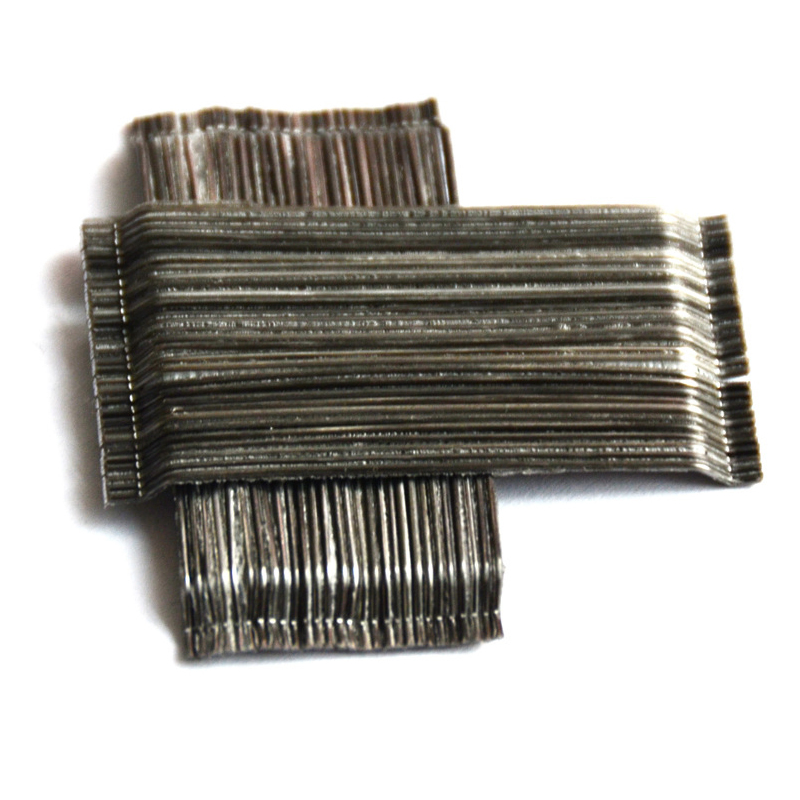 Cold-Drawn Steel Wire Wave-Shaped Row Steel Fiber Glued Steel Fiber