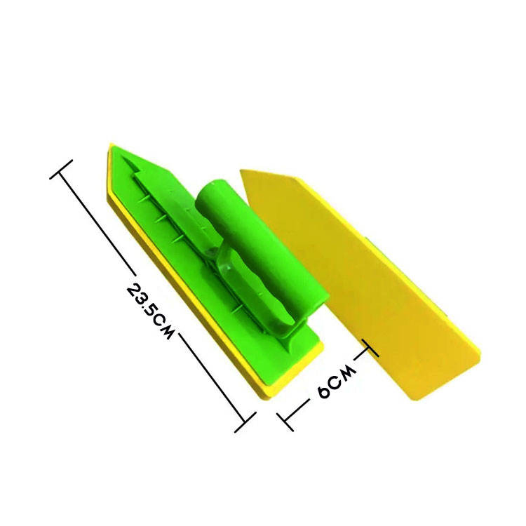 Plastic Plaster Bricklaying Sponge Float Trowel with Plastic Handle Plaster Trowel