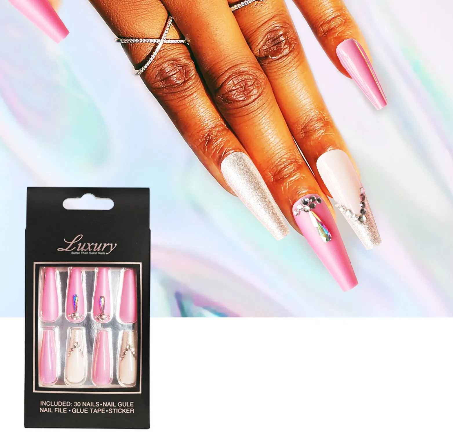 Cheap Gel Nail Strips, Long Lasting Gel Nail Sticker for Nail Art