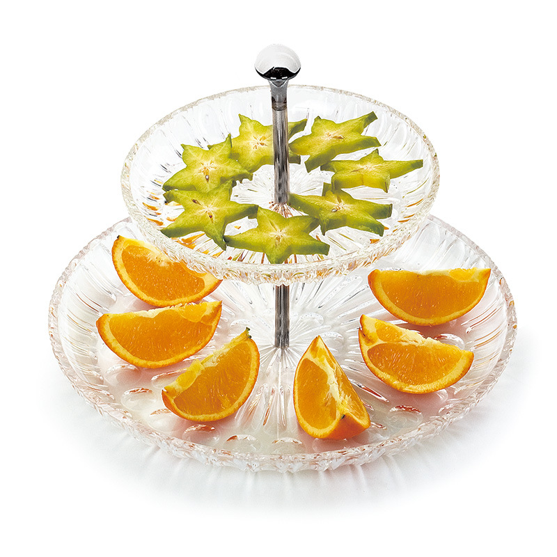 Plastic Acrylic Fruit Tray 3-Tier Cake Dessert Stand Candy Plate for Wedding Party