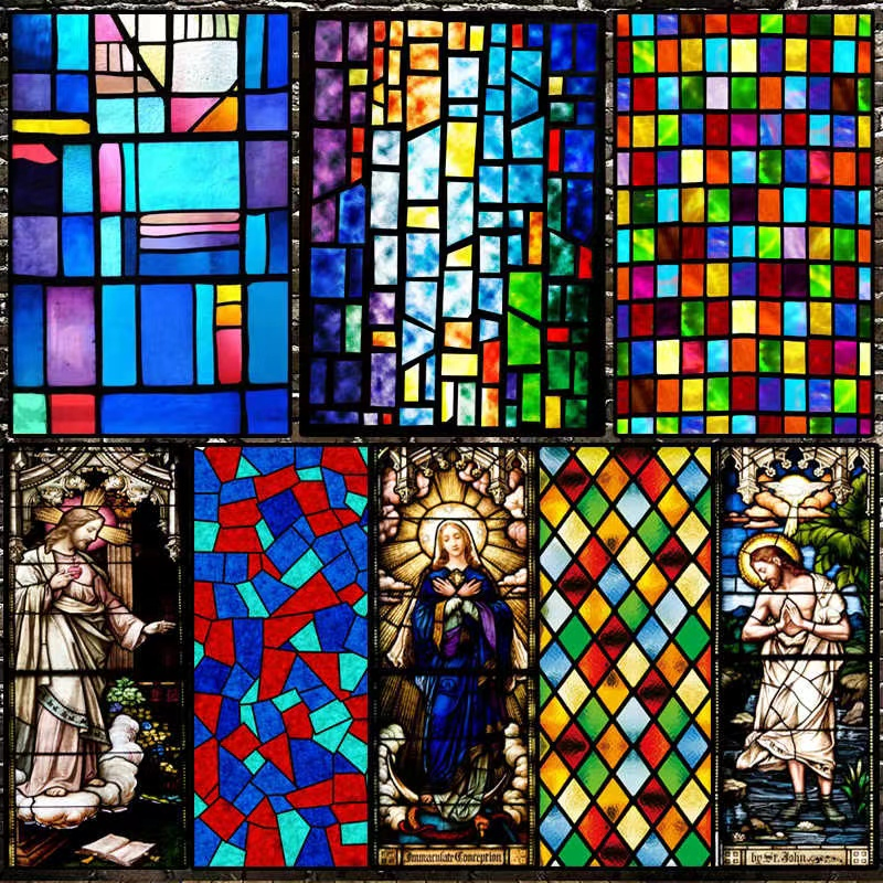 Tiffany Stained Glass Wall Panel Glass for Church Windows/Doors
