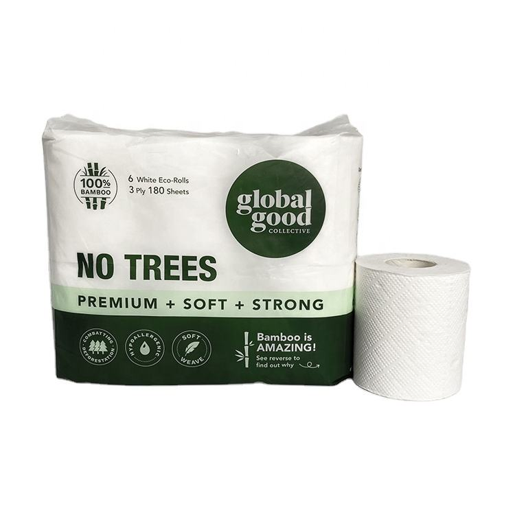Wholesale Hygienic Bamboo Toilet Jumbo Roll Tissue Paper for Bathroom Ultra Strong Clean Touch Afot
