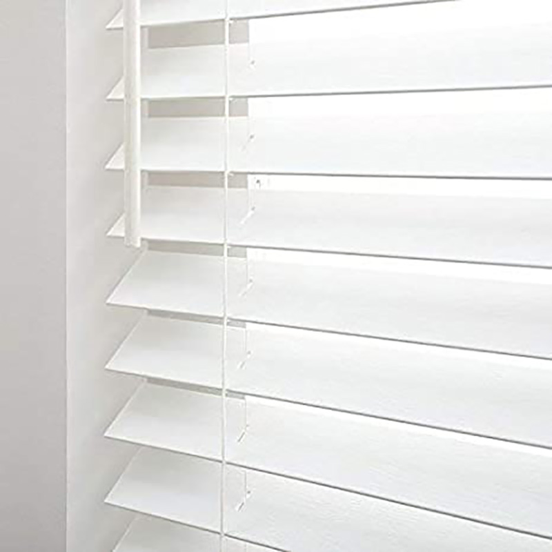 Safety Design Children Friendly Cordless PVC Faux Wood Window Blinds
