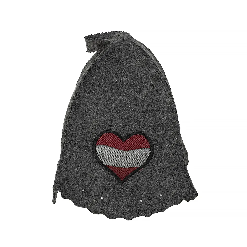 Custom Newest Design 100% Wool Felt Russia Sauna Hat Cap