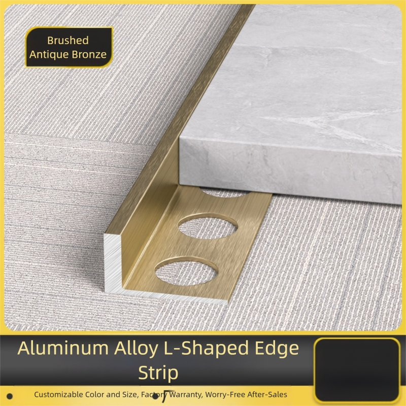 Premium Aluminum Alloy L-Shaped Edge Trim for Tiles