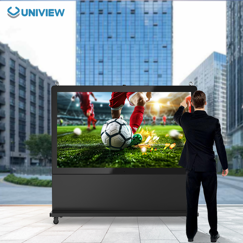 Uniview 75 Inch Outdoor Digital Touch Kiosk LCD Touch Optional Waterproof Floor-Standing Advertising Player for Shopping Mall