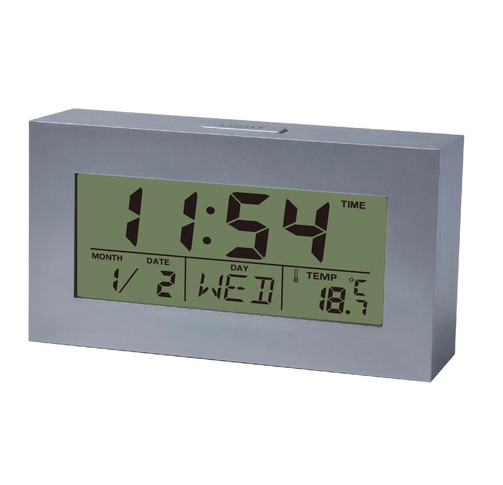 Radio Controlled Alarm Clock with Large Digital Display