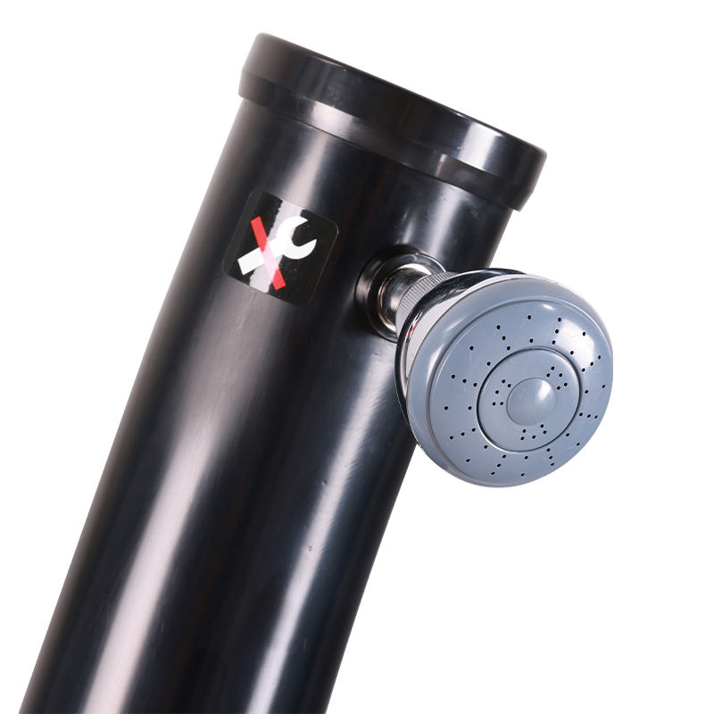 20L Round Curved Pool Shower Column PVC Solar Outdoor Beach Complete Shower Column for Pool Area