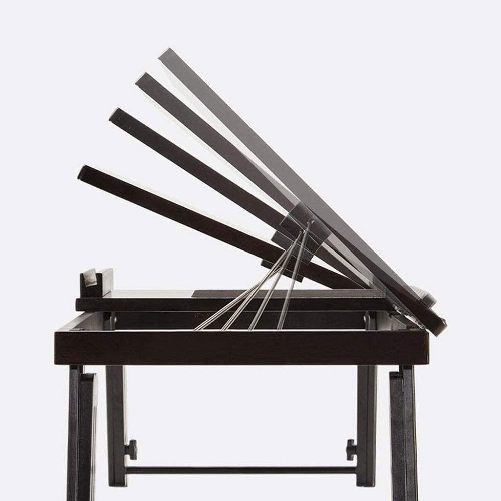 Стол-подставка деревянный складной для ноутбука на кровать