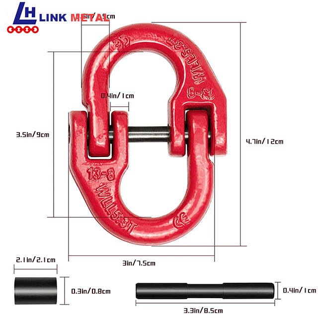 Lifting Rigging Hardware Alloy Steel G80 Connecting Link