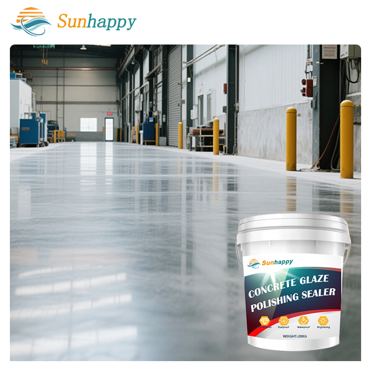 Wholesale Durable Abrasion Resistance Cement Surface Brightener Hardener Non-Slip Water-Based Concrete Glaze Polishing Sealer