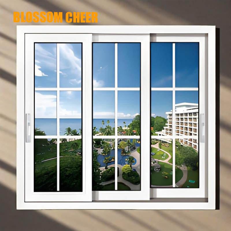 Soundproof Casement UPVC Window Modern Double Glazed 112 Sliding Window Series