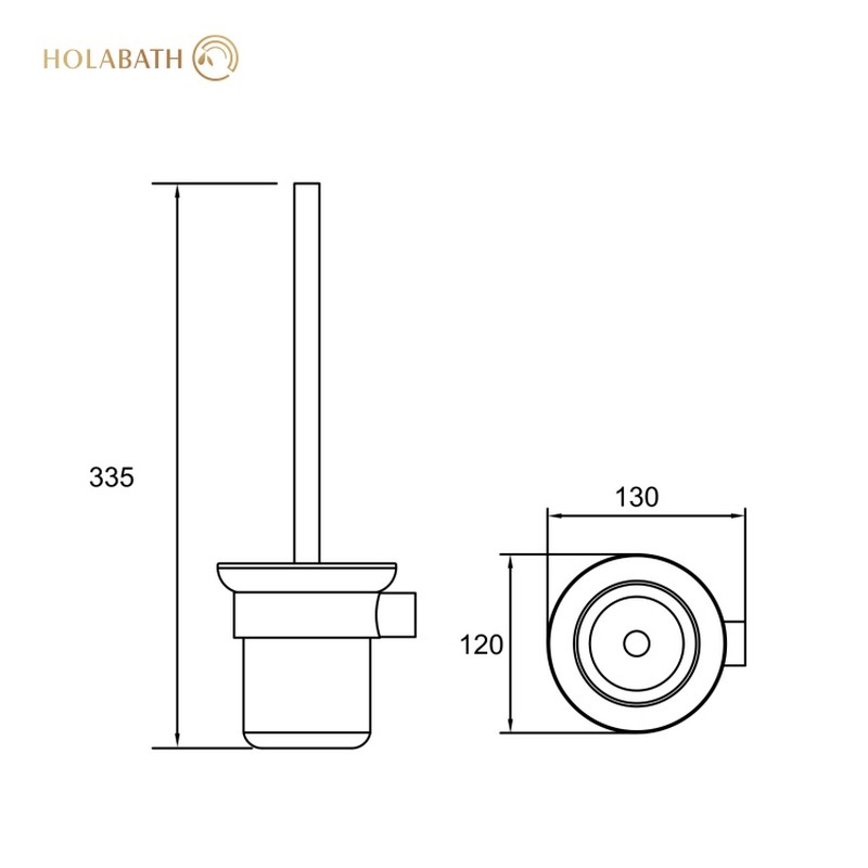 Держатель для туалетного ёршика из нержавеющей стали