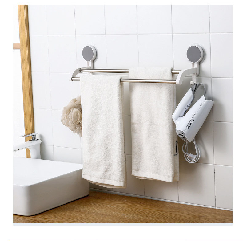 Настенная полка для ванной с держателем для полотенец