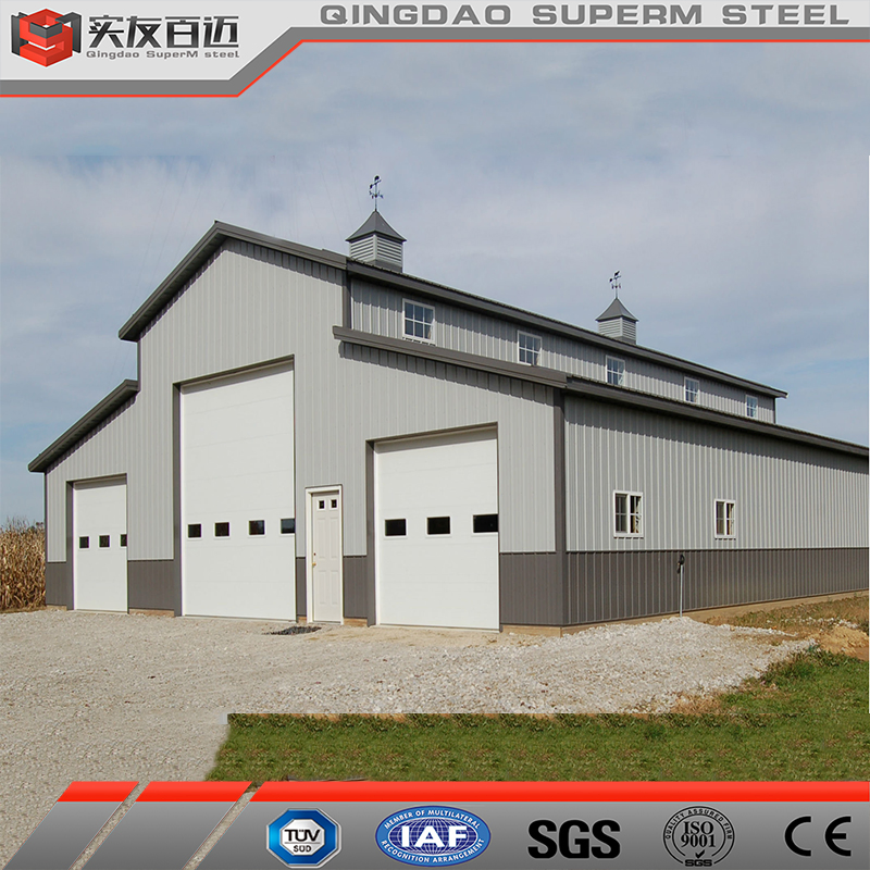 Hot Sale Prefabricated American Metal Frame Shed Buildings Light Steel Structure Barn