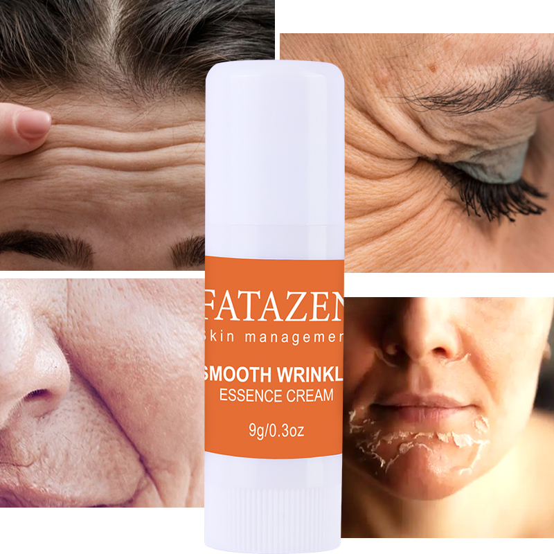 Smooth Wrinkle Essence Skincare Stick Anti Aging Moisturizing Fine Lines Facial Cream