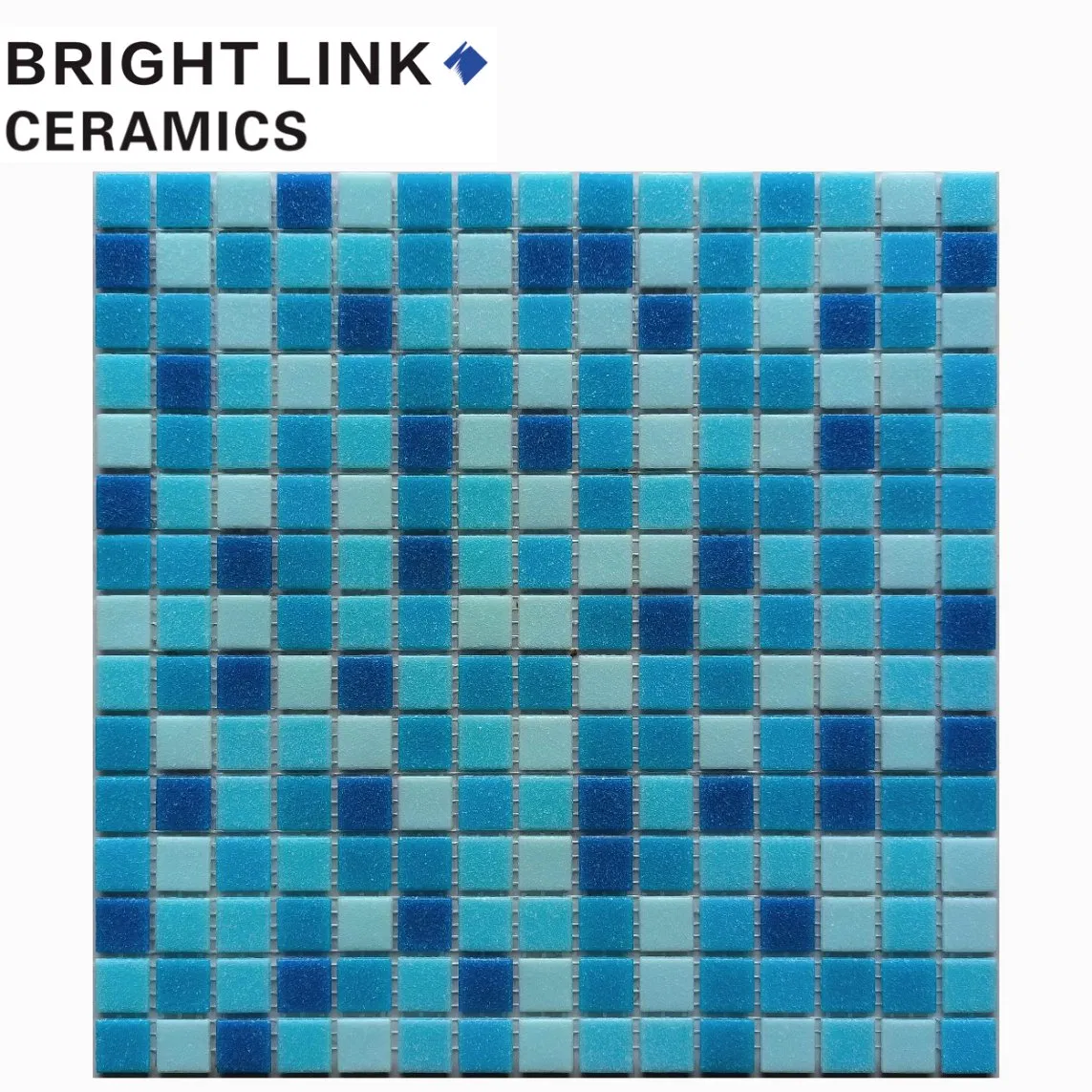 Голубая стеклянная мозаика для бассейна