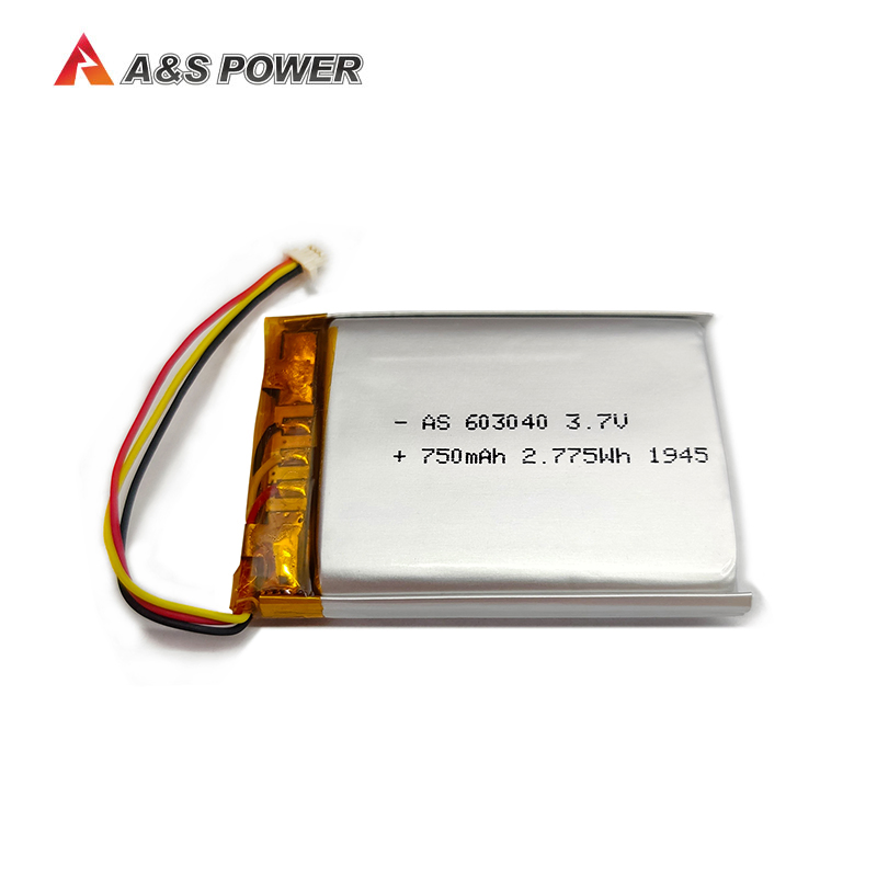 Over 15 Years of Professional Supply of 603040 3.7V 750mAh Polymer Batteries, Certified by UL/CE/CB for Use in Electrical Equipment