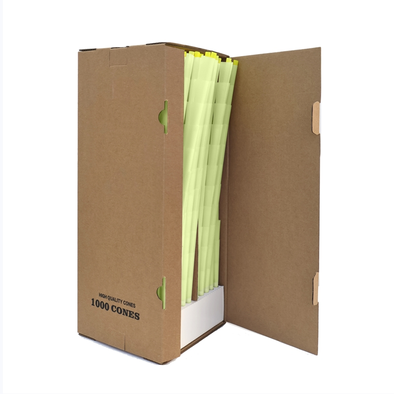 2025 Newest Custom Colorful 0.5g 1g Rice Paper Prerolled Rolling Cones